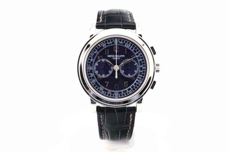 Patek Philippe Chronograph Platinum Blue Dial – Wi..