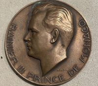 Monaco Medal Rainier III Prince of Monaco bronze

..