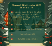 Christmas Afternoon at Bibliothèque Princesse Caroline and Ludothèque