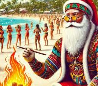Christmas Bath Event at Larvotto Beach