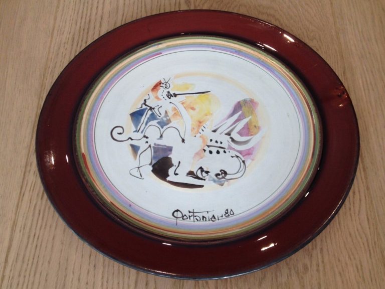 Gilbert Portanier Vallauris – Large Decorative Dis..