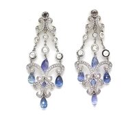 Chopard Copacabana Earrings – White Gold, Sapphire..