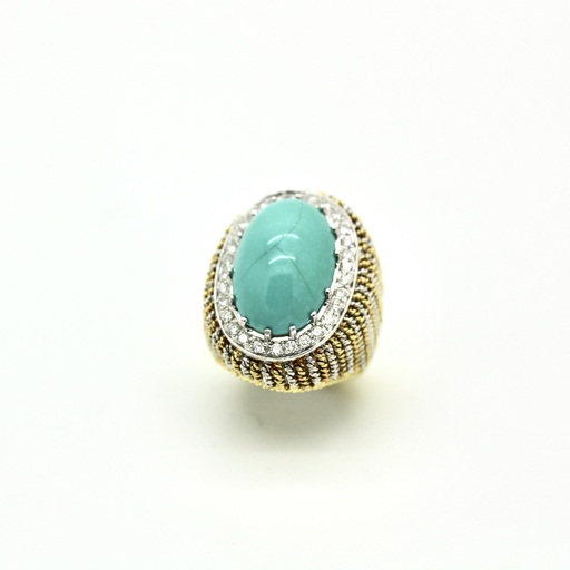 Turquoise Dome Ring – 18K Gold & Diamonds

Price: ..