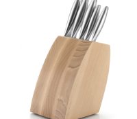 Nancy Beech Block + 5 FUSO Lion Sabatier Knives 

..