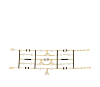 Larcade Cuff – Clear Crystal & 18K Gold Plated

Pr..