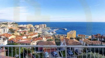 Cap d’Ail – Renovated 3-room apartment with panoramic sea view of Monaco