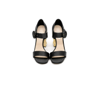 MIU MIU Crystal-Embellished Sandals – Black Satin
..