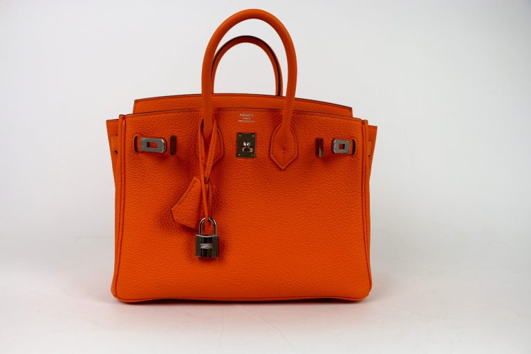 Hermès – Birkin 25 in Orange Minium Togo Leather (..