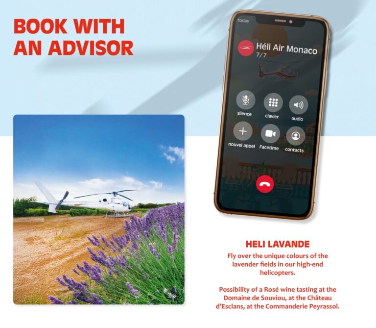 HÉLI LAVANDE

Soar Above Provence in Style
Experie..