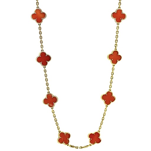 Van Cleef & Arpels Vintage Alhambra Necklace – Cor..