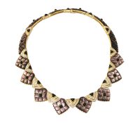 Mauboussin Mother-of-Pearl, Onyx & Diamond Necklac..