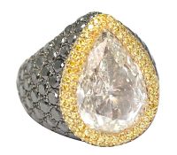De Grisogono Diamond Ring – 10.85 Carat Pear-Cut w..