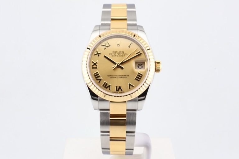ROLEX DATEJUST 31 – STEEL & GOLD – CHAMPAGNE DIAL
..