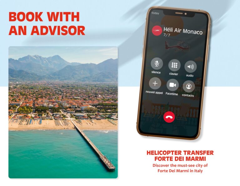 Helicopter Transfer to Forte dei Marmi

Fly in sty..