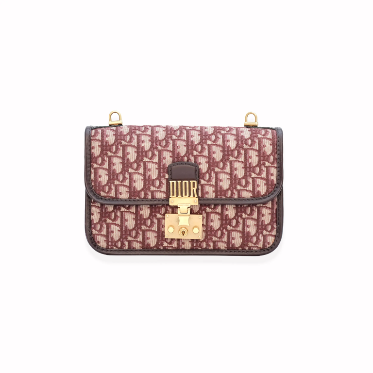 Christian Dior Oblique DiorAddict Flap Bag – Burgu..