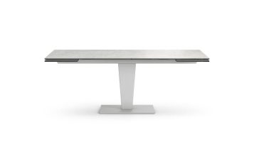 NEPHTIS Dining Table – Pietra Ceramic / Pearl Lacq..
