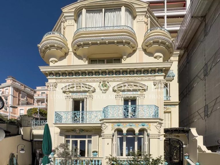 FOR SALE – EXCEPTIONAL BELLE ÉPOQUE VILLA – MONACO..