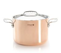 PRIMA MATERA High Copper Casserole with Lid – Ø 24..