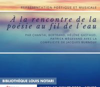 Poetry & Music Performance – “Encountering Poetry Along the Water”
