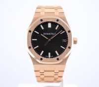 Audemars Piguet Royal Oak – Black Dial – Rose Gold..