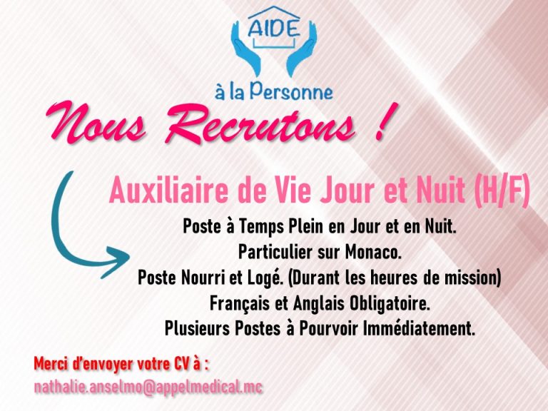 URGENT – We are looking for several Life Assistant..