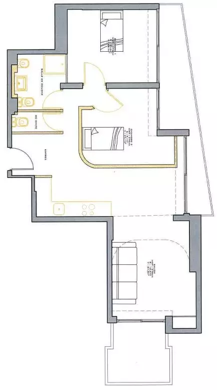 FOR SALE – 3-ROOM APARTMENT WITH TERRACE AND PARKI..