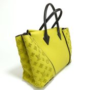 LOUIS VUITTON CABAS TOTE V – YELLOW GRAINED LEATHE..