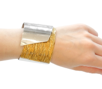 LOUIS VUITTON My Epi Wide Bangle – Two Tone Cuff

..
