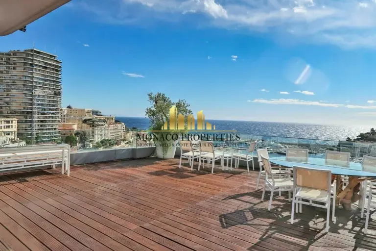 FOR SALE – CONDAMINE | PENTHOUSE WITH SEA & GP VIE..