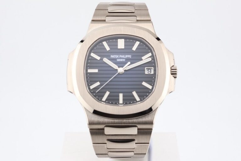PATEK PHILIPPE NAUTILUS 41MM WHITE GOLD BLUE DIAL ..