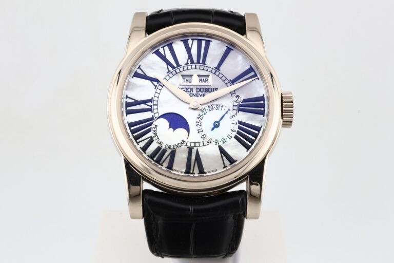 ROGER DUBUIS HOMMAGE PERPETUAL CALENDAR IN 18K WHI..