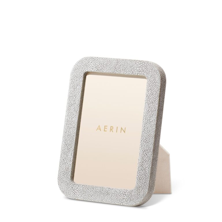 Modern Shagreen 4×6 Frame Dove by AERIN

Elegant a..