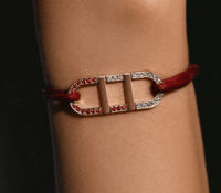 CHARLOTTE.B BRACELET “EXPLORER BI-COLOR” RED GARNE..