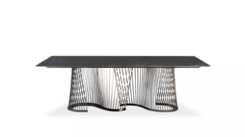 SERPENTINE DINING TABLE – IRANIAN GRAPHITE MARBLE
..