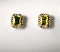 CHARLOTTE.B EARRINGS “UNIQUE” – YELLOW GOLD WITH B..