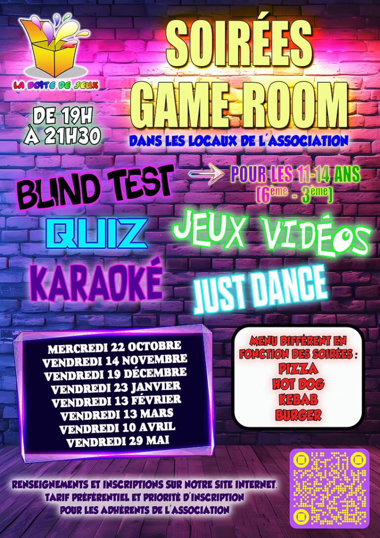 Game Room Evenings – La Boîte de Jeux