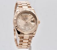 ROLEX DAY-DATE 41 ROSE GOLD DIAMOND DIAL – LIKE NE..