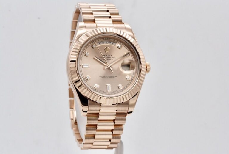 ROLEX DAY-DATE 41 ROSE GOLD DIAMOND DIAL – LIKE NE..