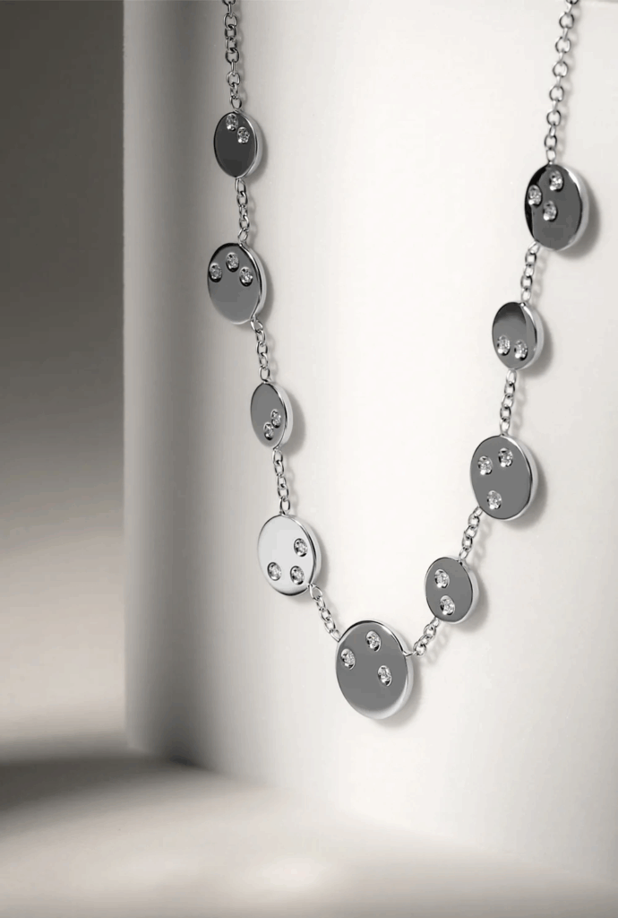 FOR SALE – STARRY NECKLACE – WHITE GOLD by Charlot..