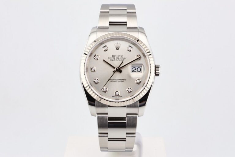 FOR SALE – ROLEX DATEJUST 36 – SILVER DIAMOND DIAL..
