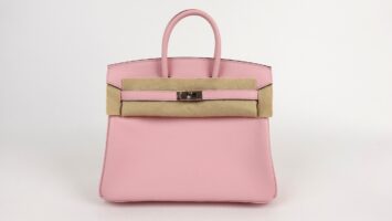 FOR SALE – HERMÈS BIRKIN 25 SWIFT LEATHER BAG (ROS..