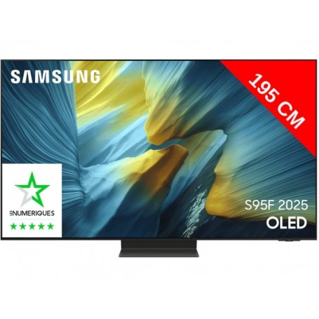 SAMSUNG – TV OLED 4K 195 cm TQ77S95F (OLED Anti-Re..