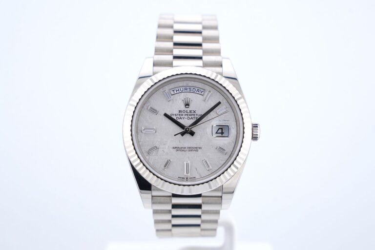 FOR SALE – ROLEX DAY-DATE 40 WHITE GOLD METEORITE ..