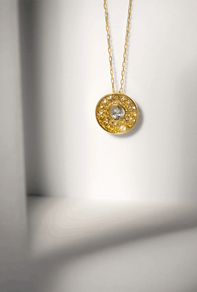 Autour de toi – Yellow Sapphires & Aquamarine Pear..