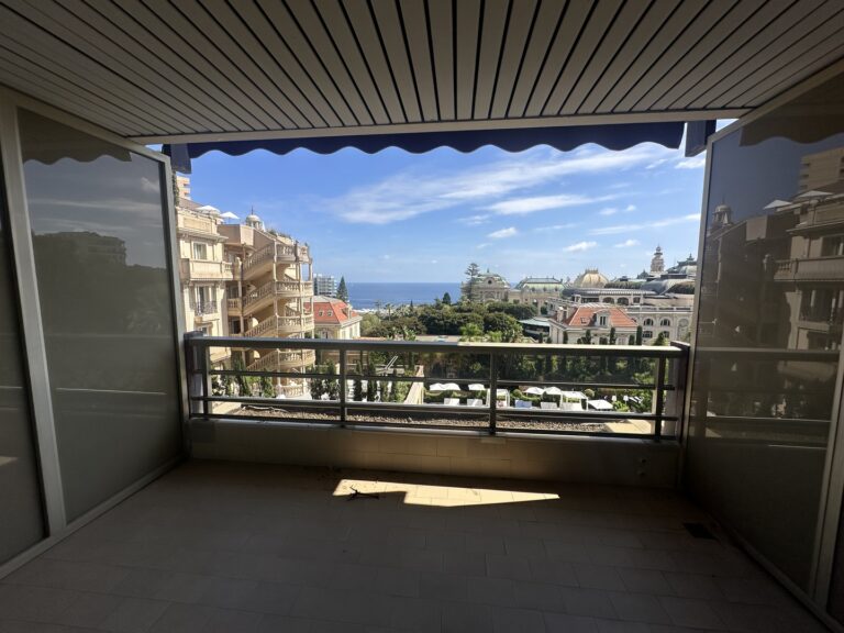 FOR SALE – CARRÉ D’OR – STUDIO WITH TERRACE & SEA ..