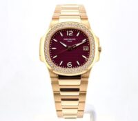Patek Philippe Nautilus Ladies Purple Fuchsia Dial..