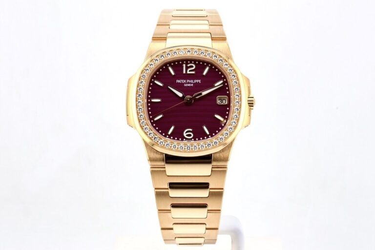 Patek Philippe Nautilus Ladies Purple Fuchsia Dial..