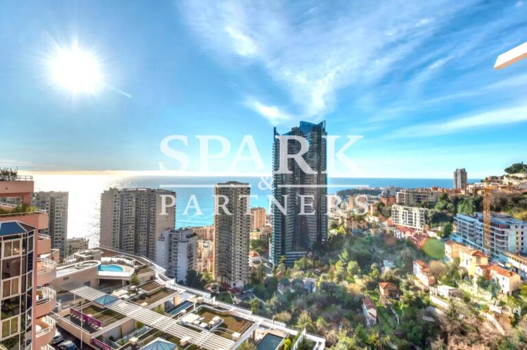 Beausoleil – Guynemer – 2 Rooms in residence with swimming pool sea view