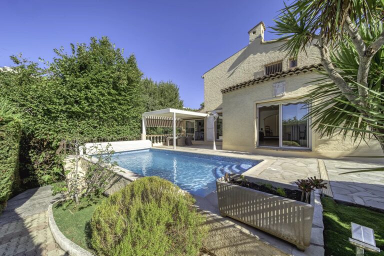 A semi-detached villa within a gated estate