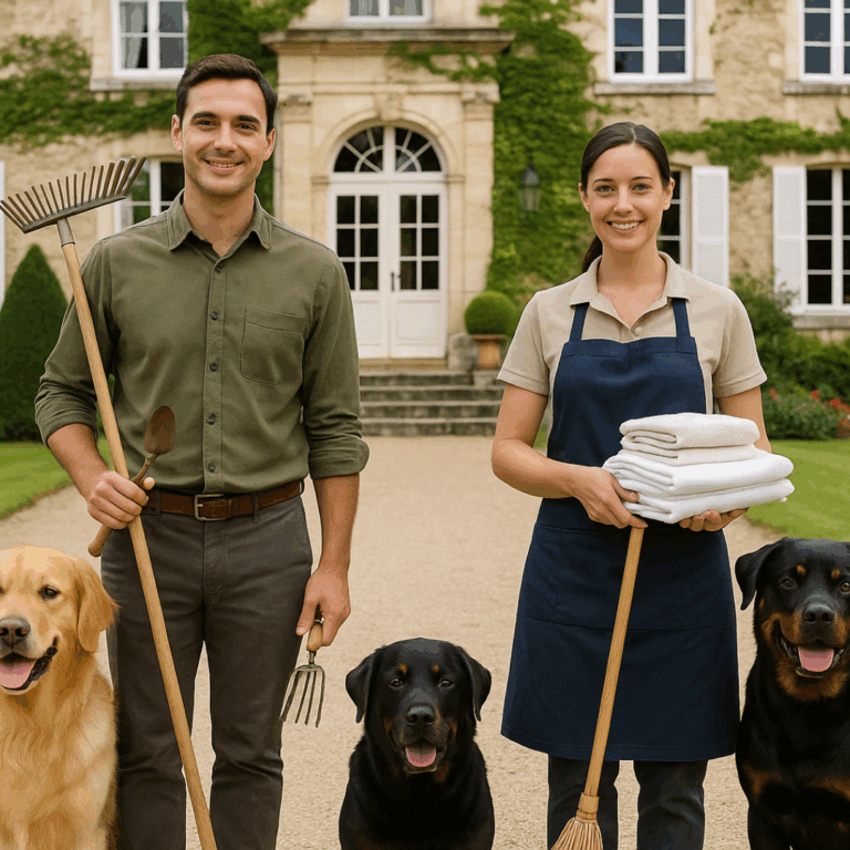 JOB OFFER – DOMESTIC COUPLE (LIVE-IN) – CHÂTEAU RE..